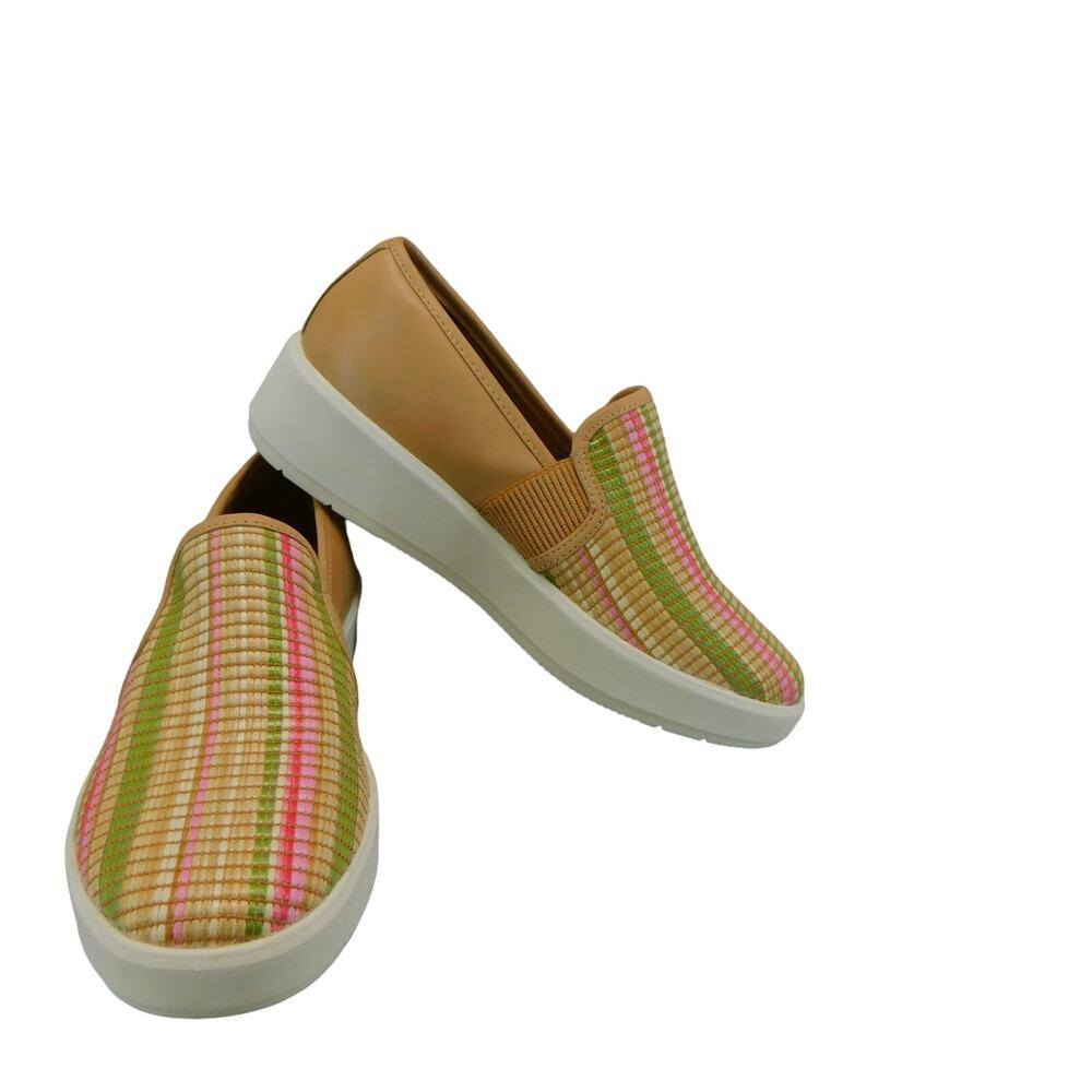 Clarks Collection Layton Petal Slip on Light Brown Leather Sneaker 7.5 New Shoes